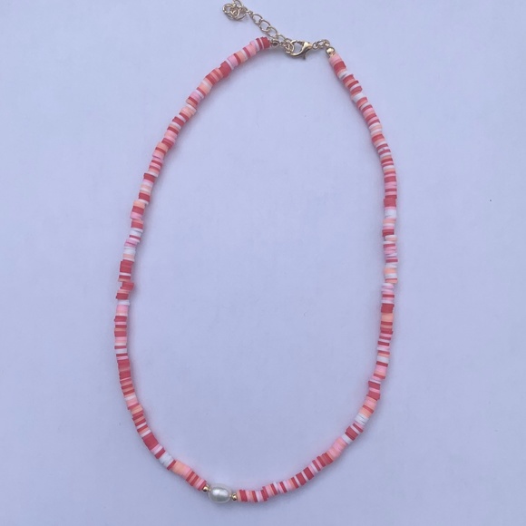 Strawberry Handmade Beaded Choker Necklace Summer - Picture 1 of 2